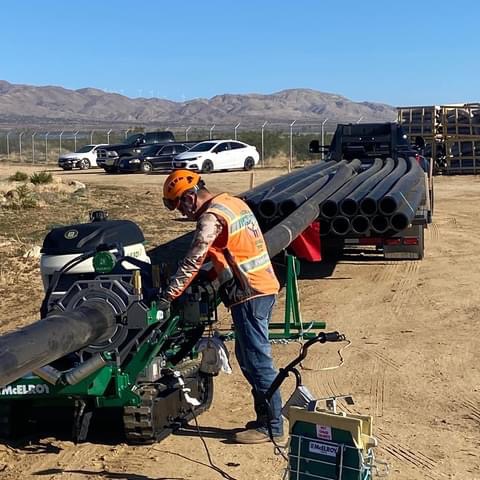 HDPE fusion work set against the High Desert backdrop