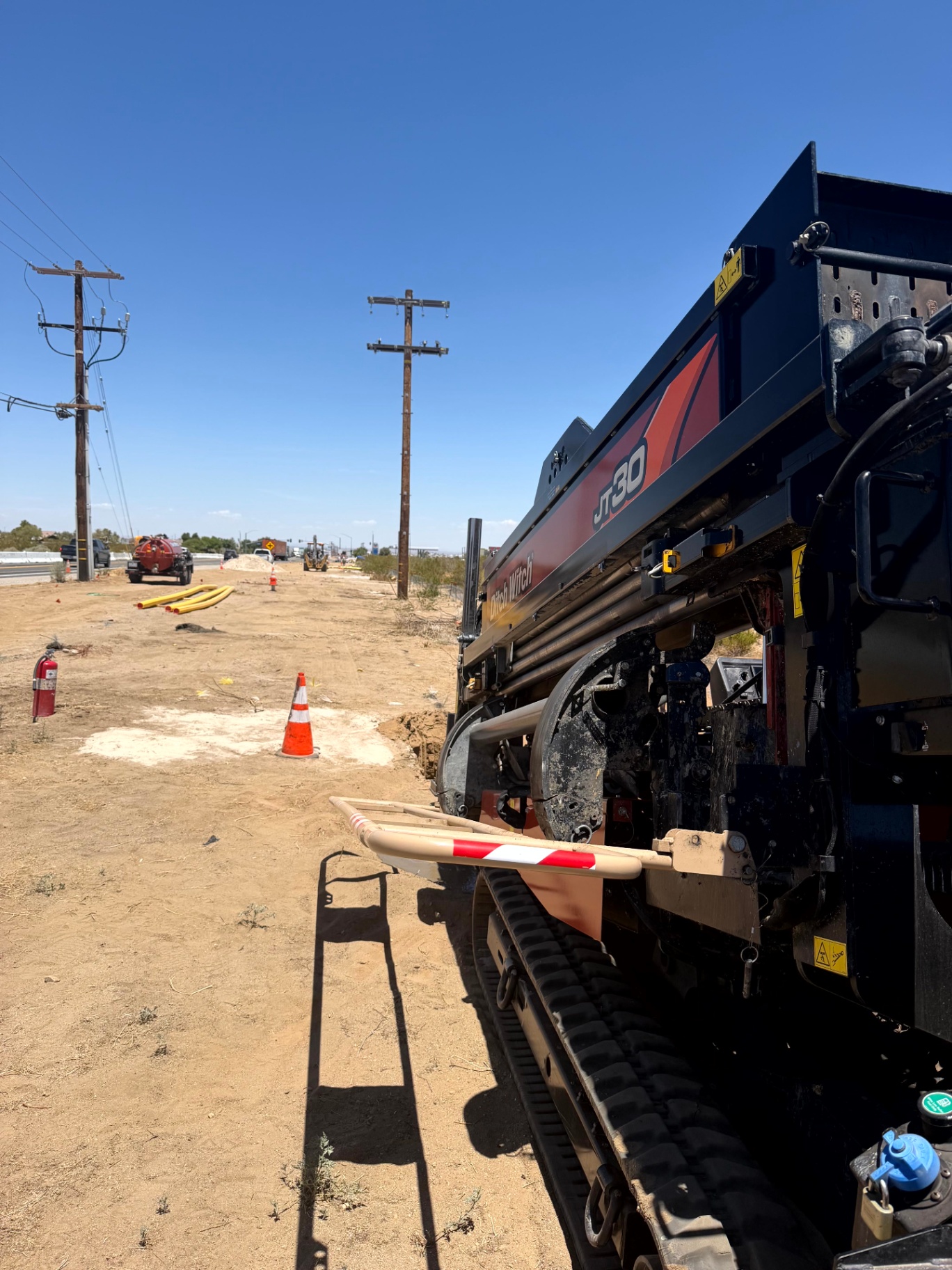 JT30 staged on Main St & Hwy 395 in Oak Hills, CA